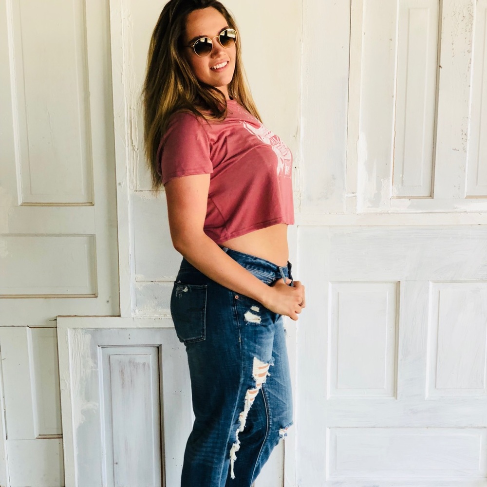 Graphic Crop Top